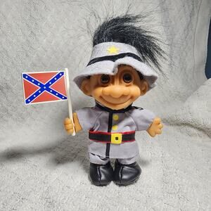 Russ "Southern Soldier" Troll Doll, 5in-BLACK Hair
